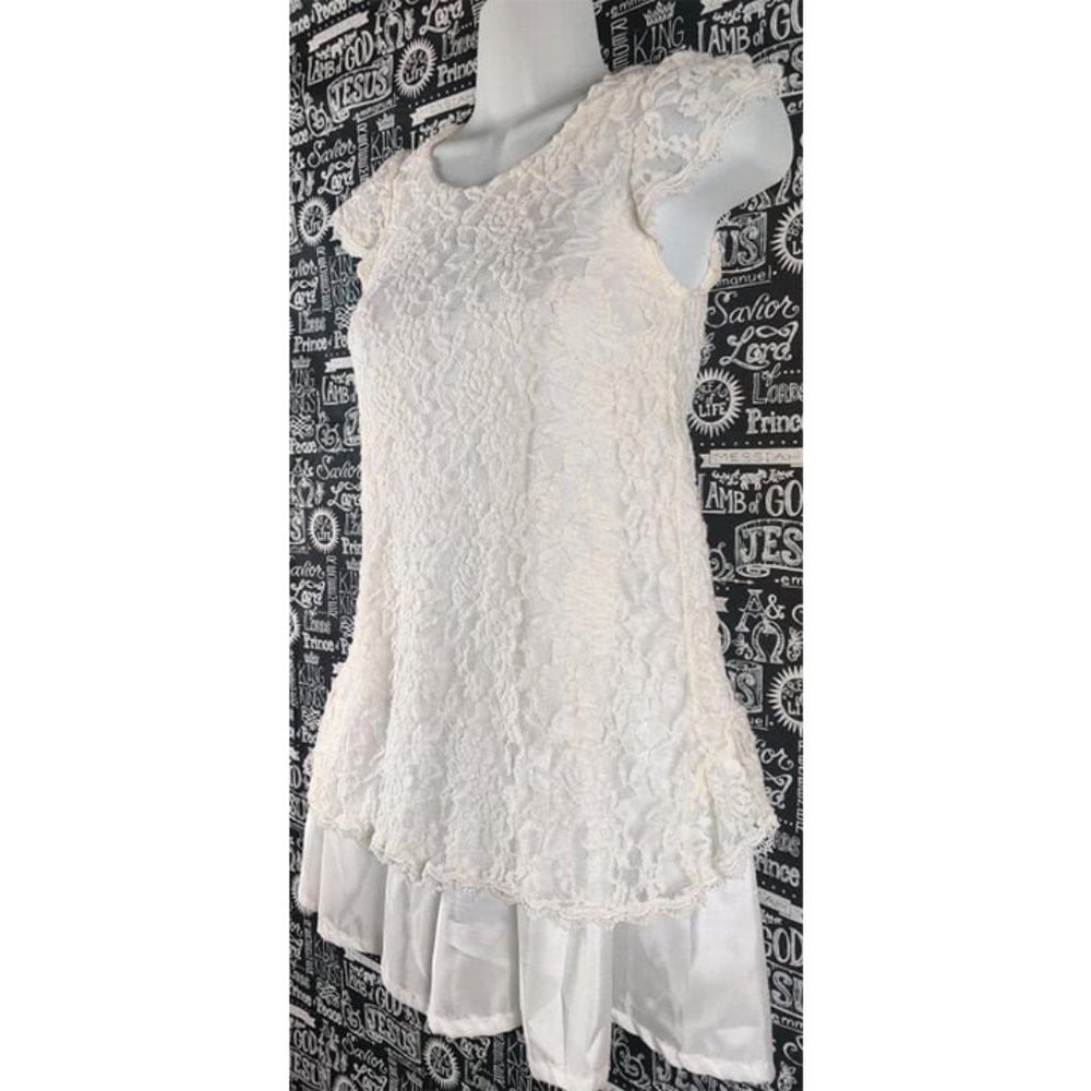 Mignon Lace Bubble Dress Sz 10/12 - Picture 6 of 8